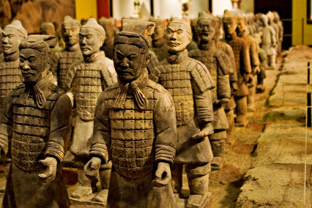 The terracotta army.